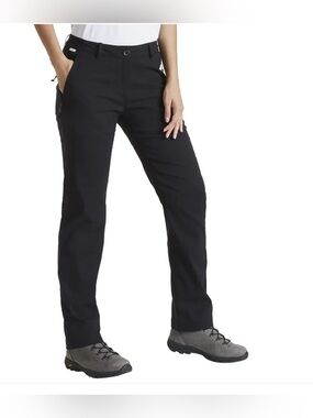 Craghoppers Women’s Black Trousers Kiwi Pro Stretch Secure SPF Smartdry Size 6 L